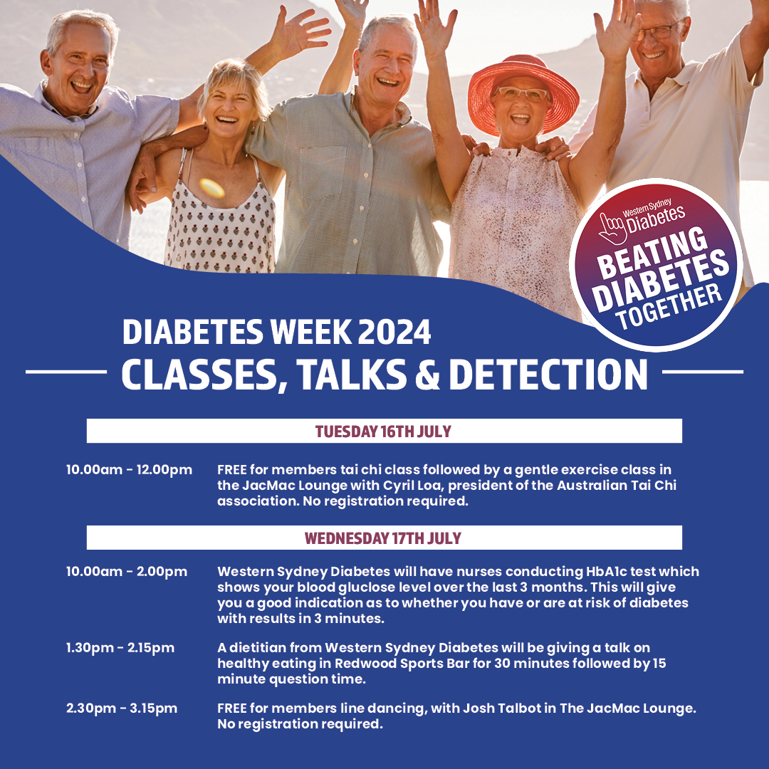 Diabetes Week Classes, Talks & Detection