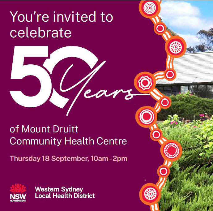 You’re invited: celebrate 50 years of Mt Druitt Community Health Centre